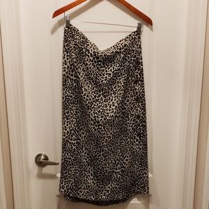 Leopard print skirt
